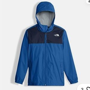 The North Face Boy's Zipline Dry Vent Rain Jacket, Turkish Sea - size XS